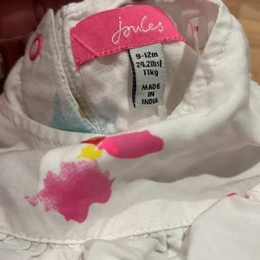 Joules summer romper and jean romper bundle | 9-12 month baby girl bundle
